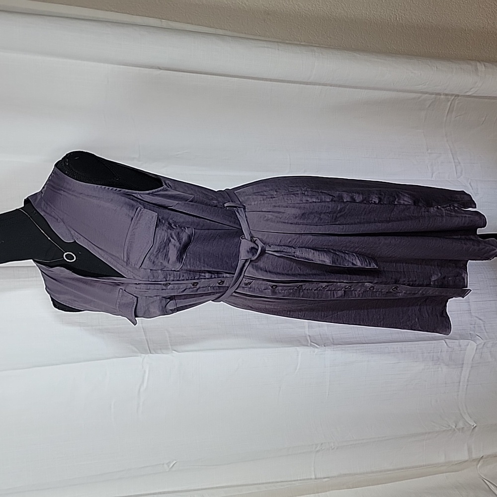 Motherhood Maternity Sleeveless Button-up Dress w/Belt - Picture 8 of 16